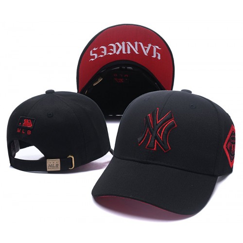 NY Yankees Black Red Cap